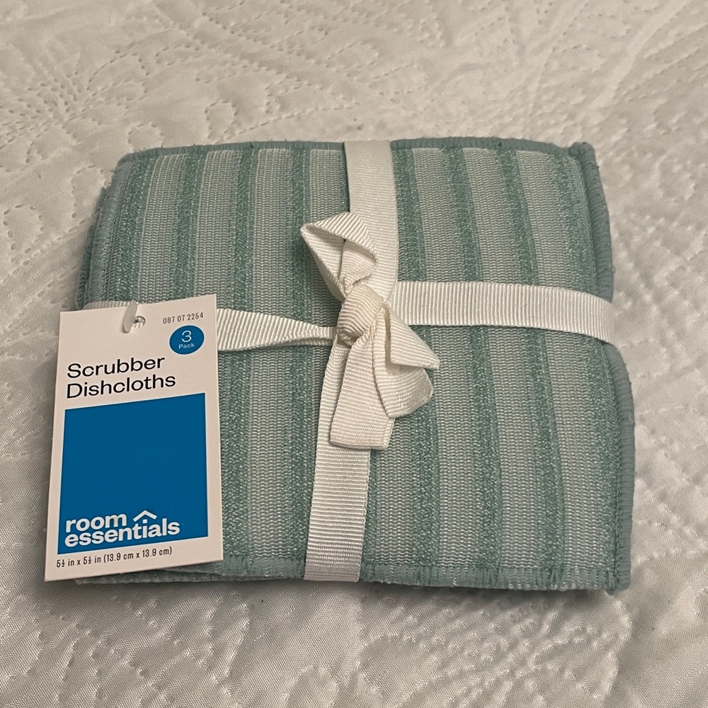 NWT Set of 3 Scrubber Dishcloths by Room Essentials